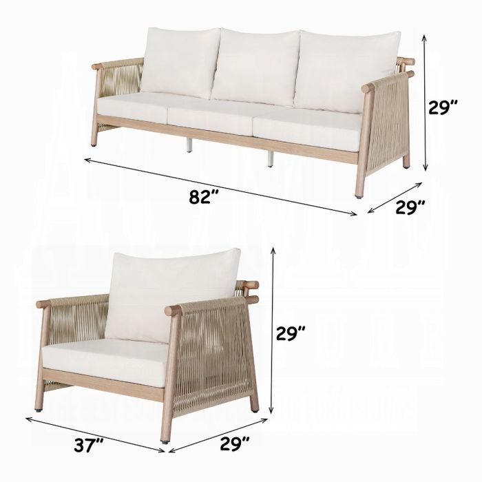 Zira 5 Piece Patio Sofa Set