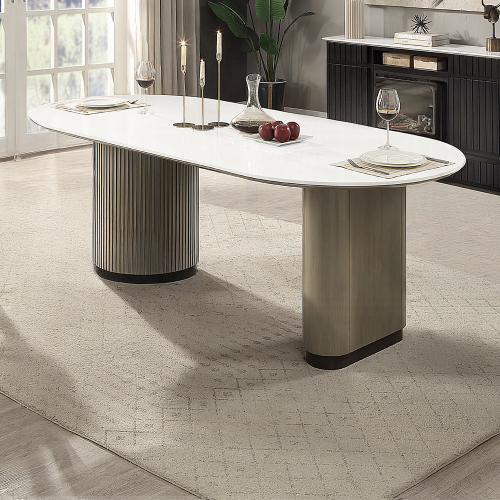 Clayten Dining Table w/Engineered Top