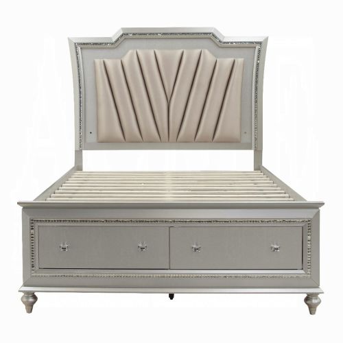 Kaitlyn EK Bed W/Led & Storage