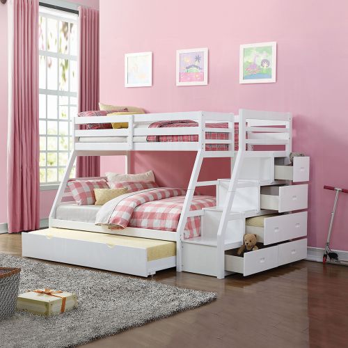Jason Twin/Full Bunk Bed W/Trundle & Storage