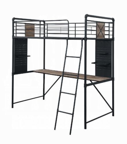 Cordelia Twin Loft Bed W/Desk
