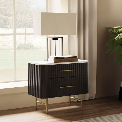Clayten Nightstand w/Marble Top