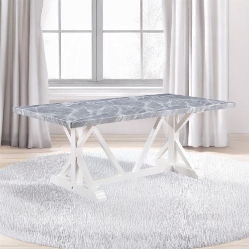 Hollyn Dining Table W/Engineered Stone Top