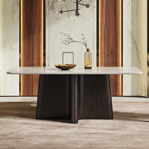 Jacory Dining Table w/Bottocino Marble Top