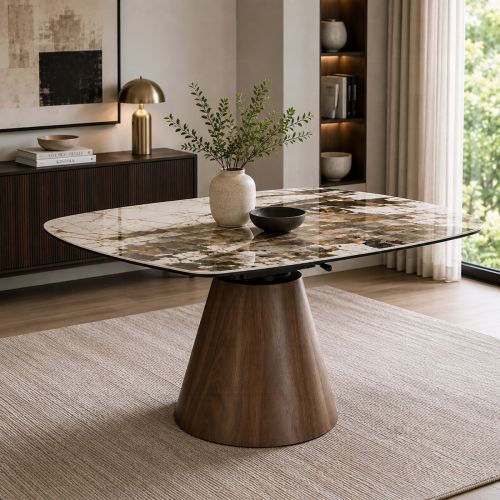 Eada Dining Table w/Ceramic Top