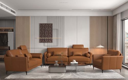 Tussio Loveseat W/5 Pillows