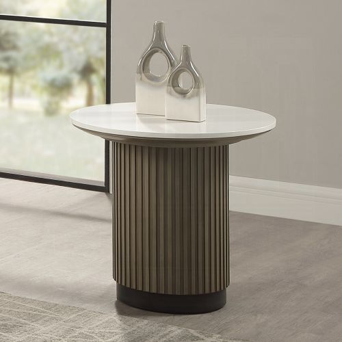 Clayten End Table w/Engineered Top