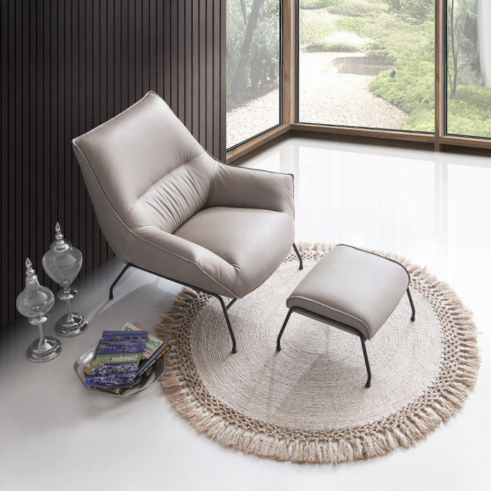 Jabel Accent Chair & Ottoman