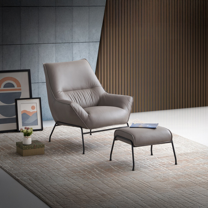 Jabel Accent Chair & Ottoman