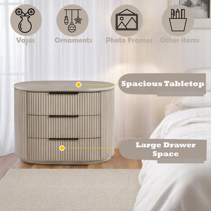 Leanna Nightstand w/USB Port