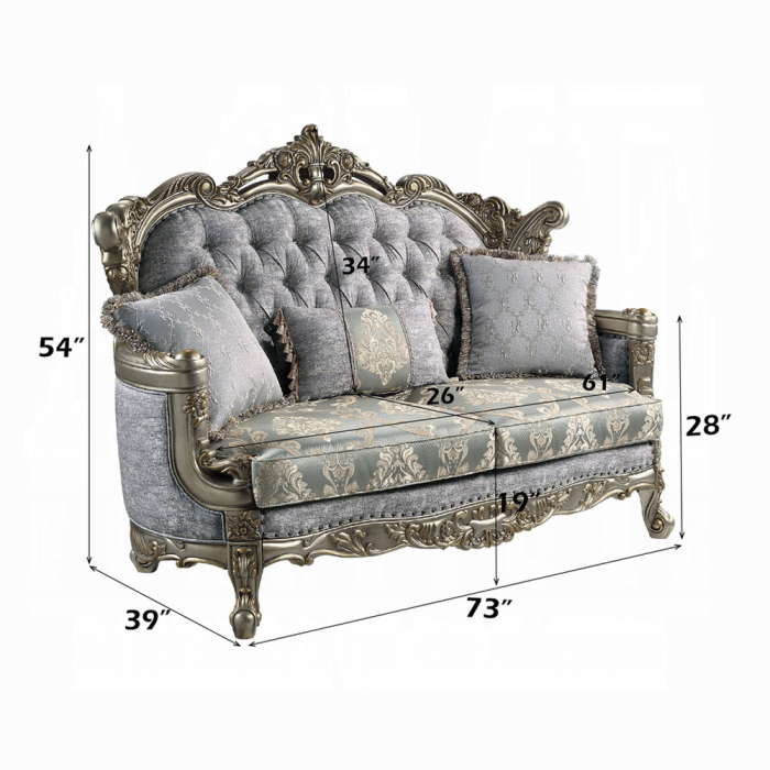 Miliani Loveseat W/3 Pillows