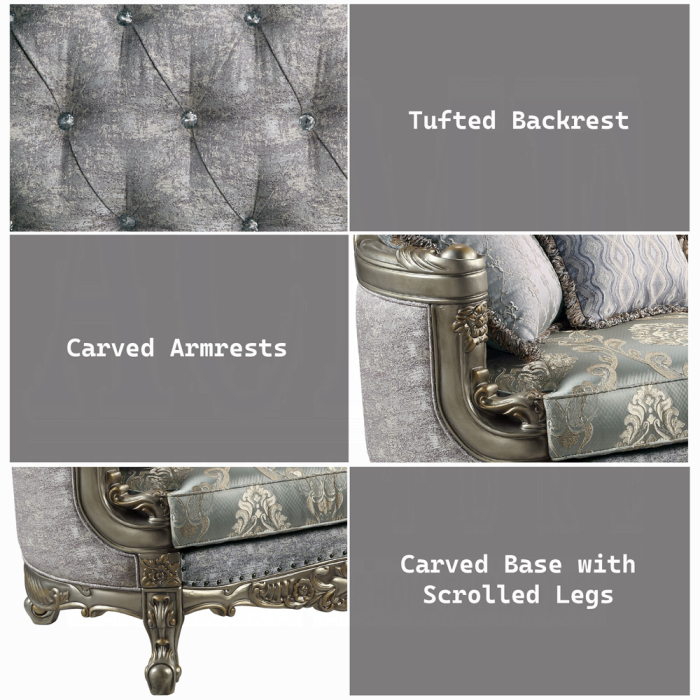 Miliani Loveseat W/3 Pillows