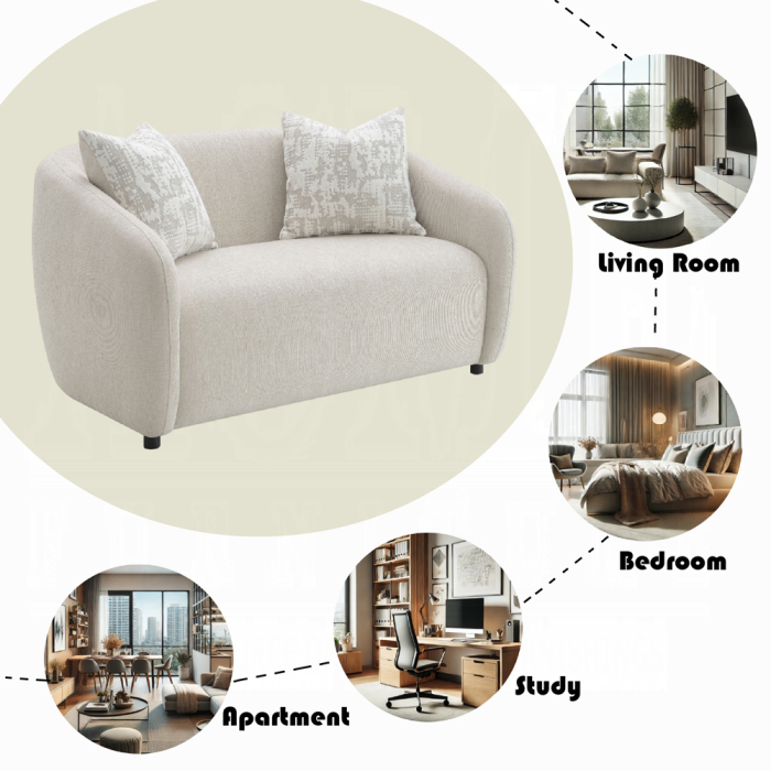Etienne Loveseat w/2 Pillows