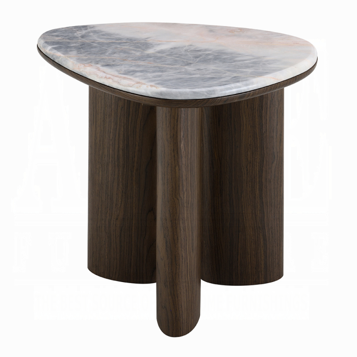 Hanale End Table w/Natural Marble