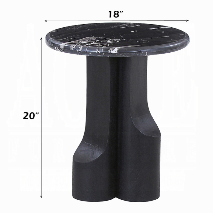 Kinton End Table w/Natural Marble Top