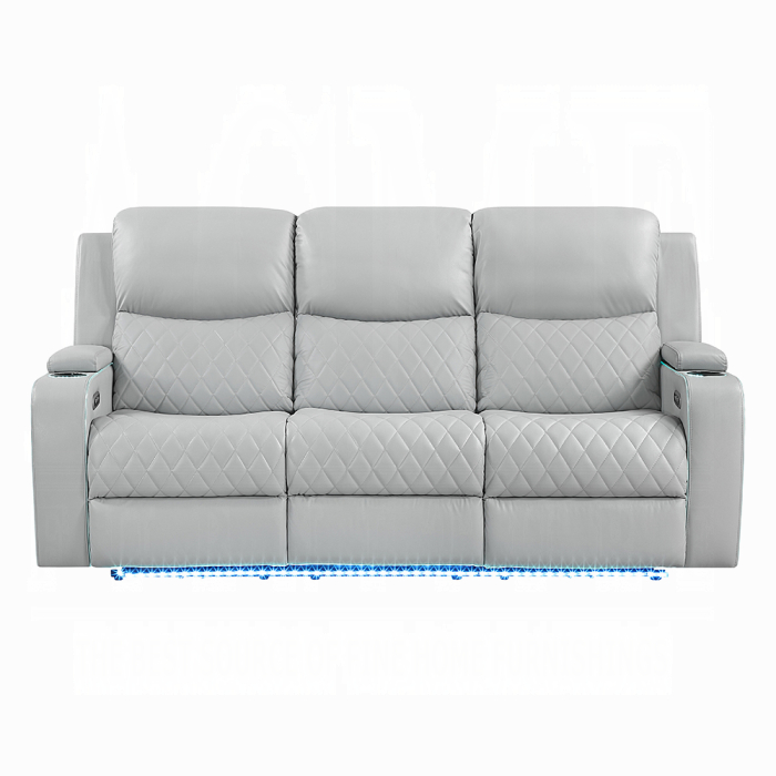 Elonzo Power Motion Sofa w/LED, Power Headrest & Speaker