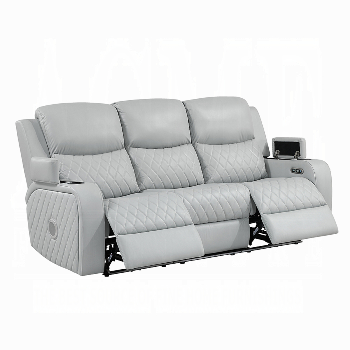 Elonzo Power Motion Sofa w/LED, Power Headrest & Speaker